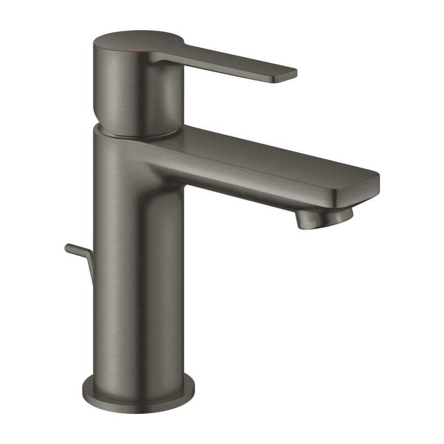 Grohe Lineare Lavabo Bataryası, Sifon Kumandalı, Fırçalı Sert Grafit - 32109AL1