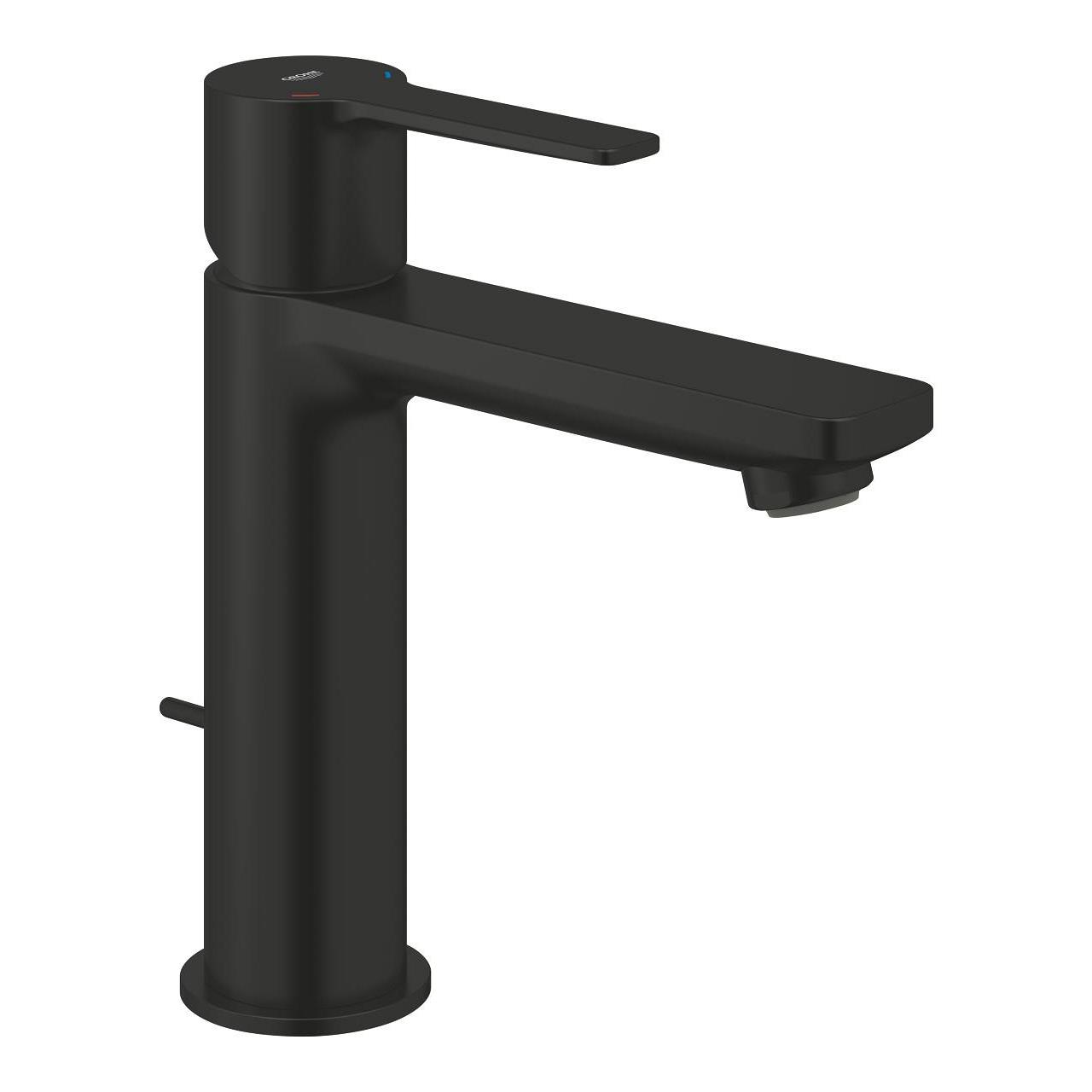Grohe Lineare Sifon Kumandalı Lavabo Bataryası, Mat Siyah 321142431