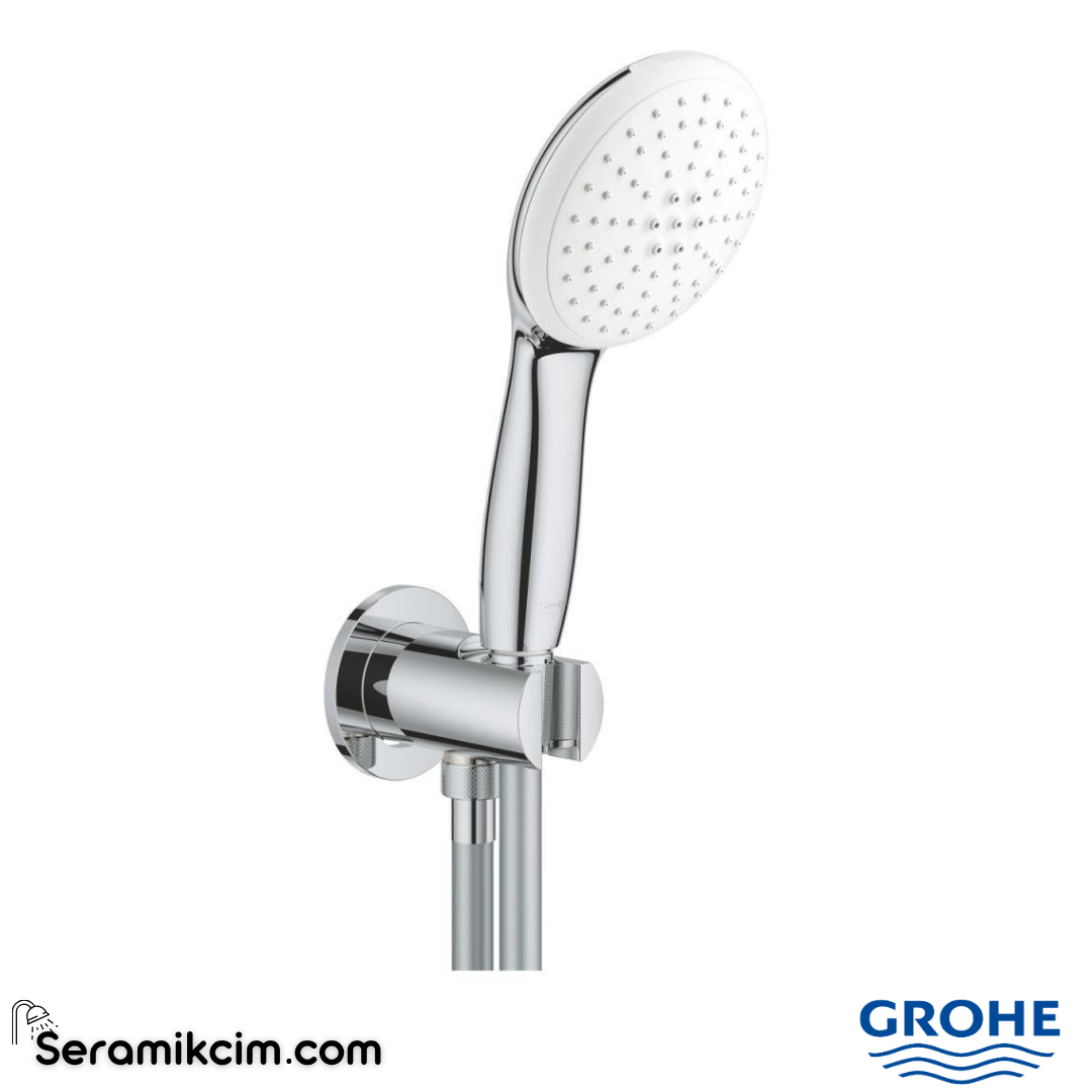 Grohe New Tempesta Ankastre Bağlantılı El Duşu Seti, 2 Fonksiyonlu Krom 26406003