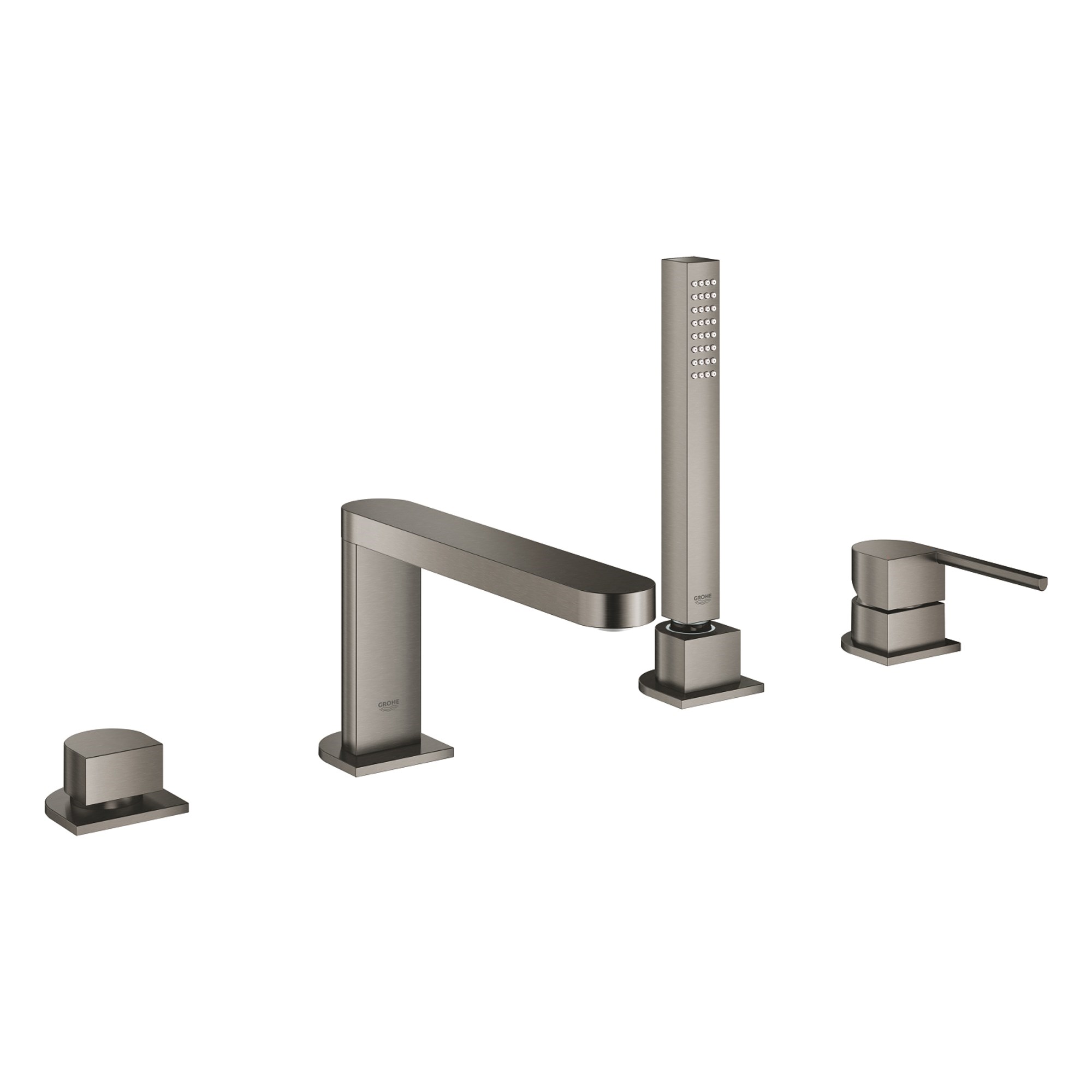 Grohe Plus 4 Delikli Küvet Bataryası Seti Fırçalı Sert Grafit 29307AL3