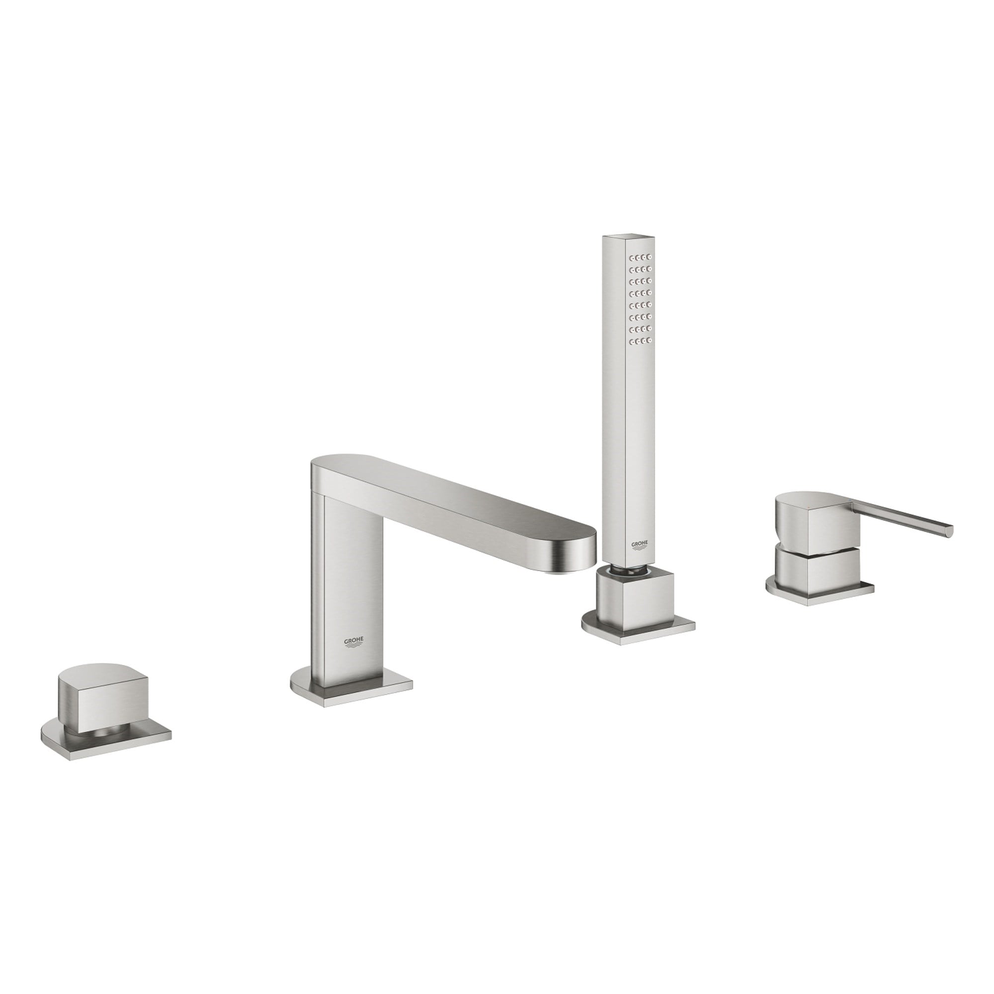 Grohe Plus 4 Delikli Küvet Bataryası Seti Paslanmaz Çelik 29307DC3