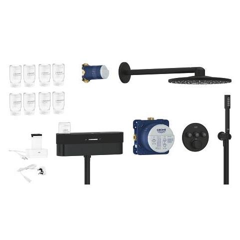 Grohe PureFoam SmartControl Ankastre Duş Seti Mat Siyah 105812KF00