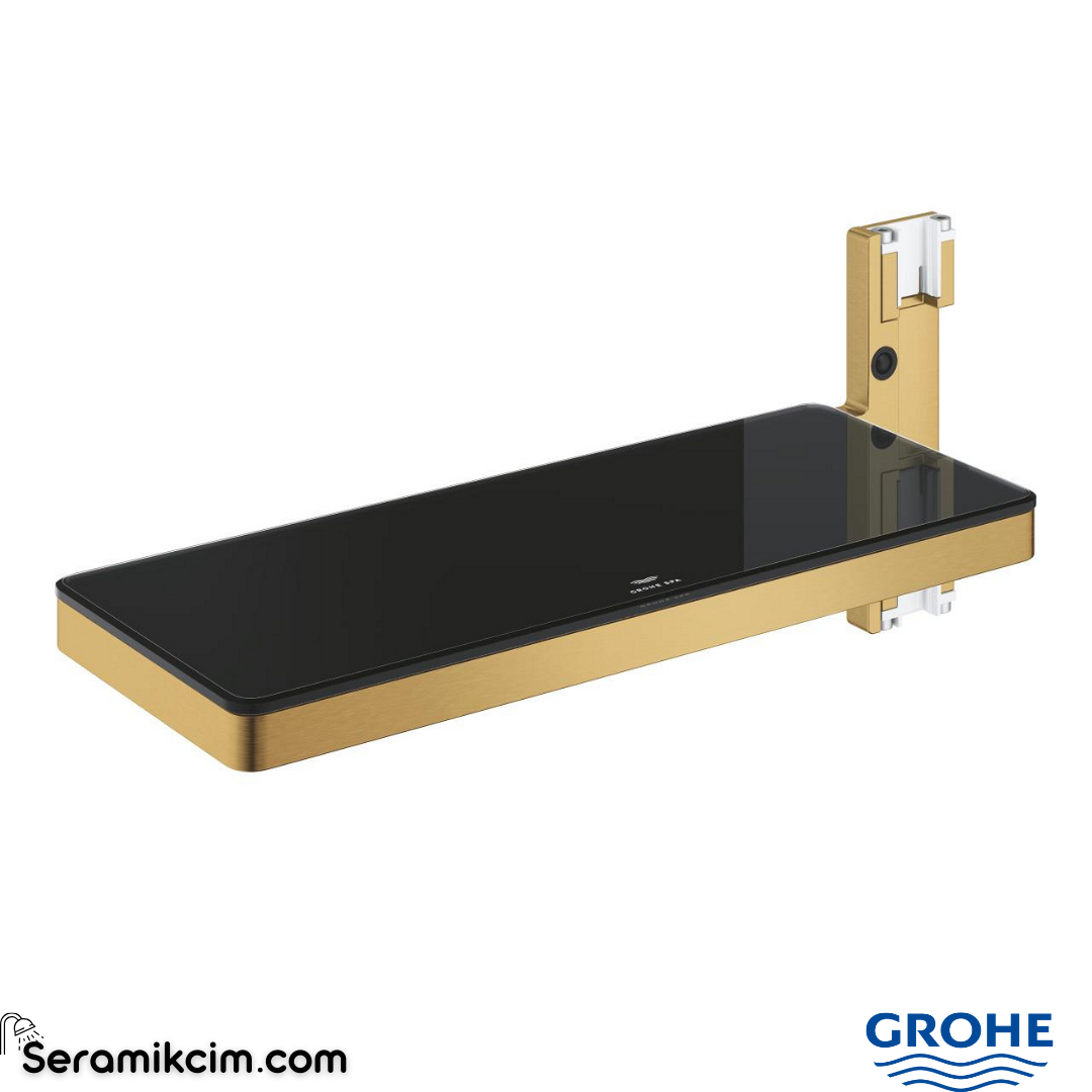 Grohe Rainshower Aqua Pure SmartControl Termostatik Duş Sistemleri İçin Raf, Fırçalı Altın 101677GN00