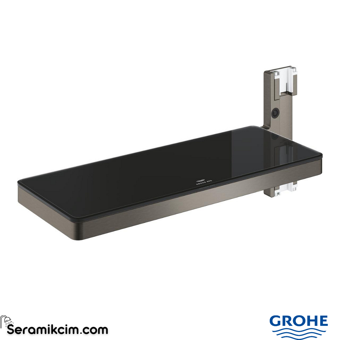 Grohe Rainshower Aqua Pure SmartControl Termostatik Duş Sistemleri İçin Raf, Fırçalı Sert Grafit 101677AL00