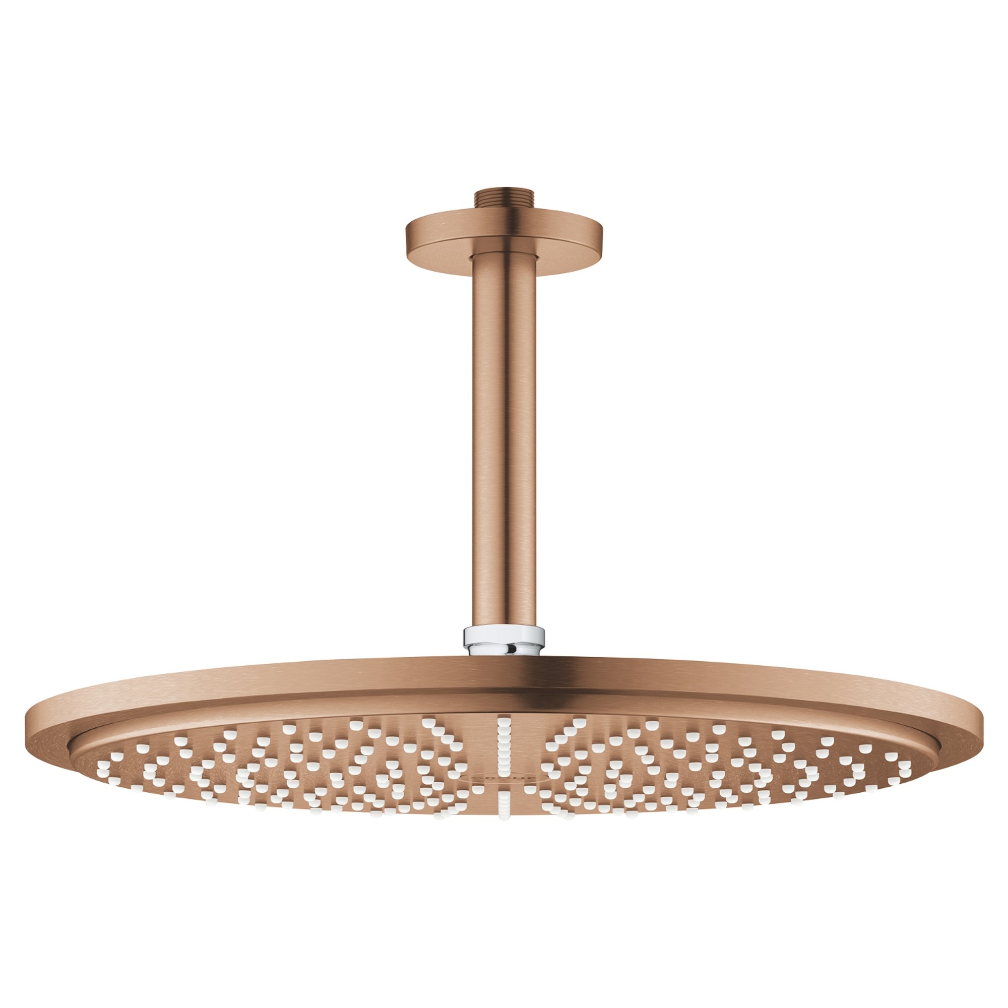 Grohe Rainshower Cosmopolitan 310 Tavandan Tepe Duşu Seti 1 Fonksiyonlu Ø 310 mm Duş Kolu 142 mm Fırçalı Bakır 26067DL0