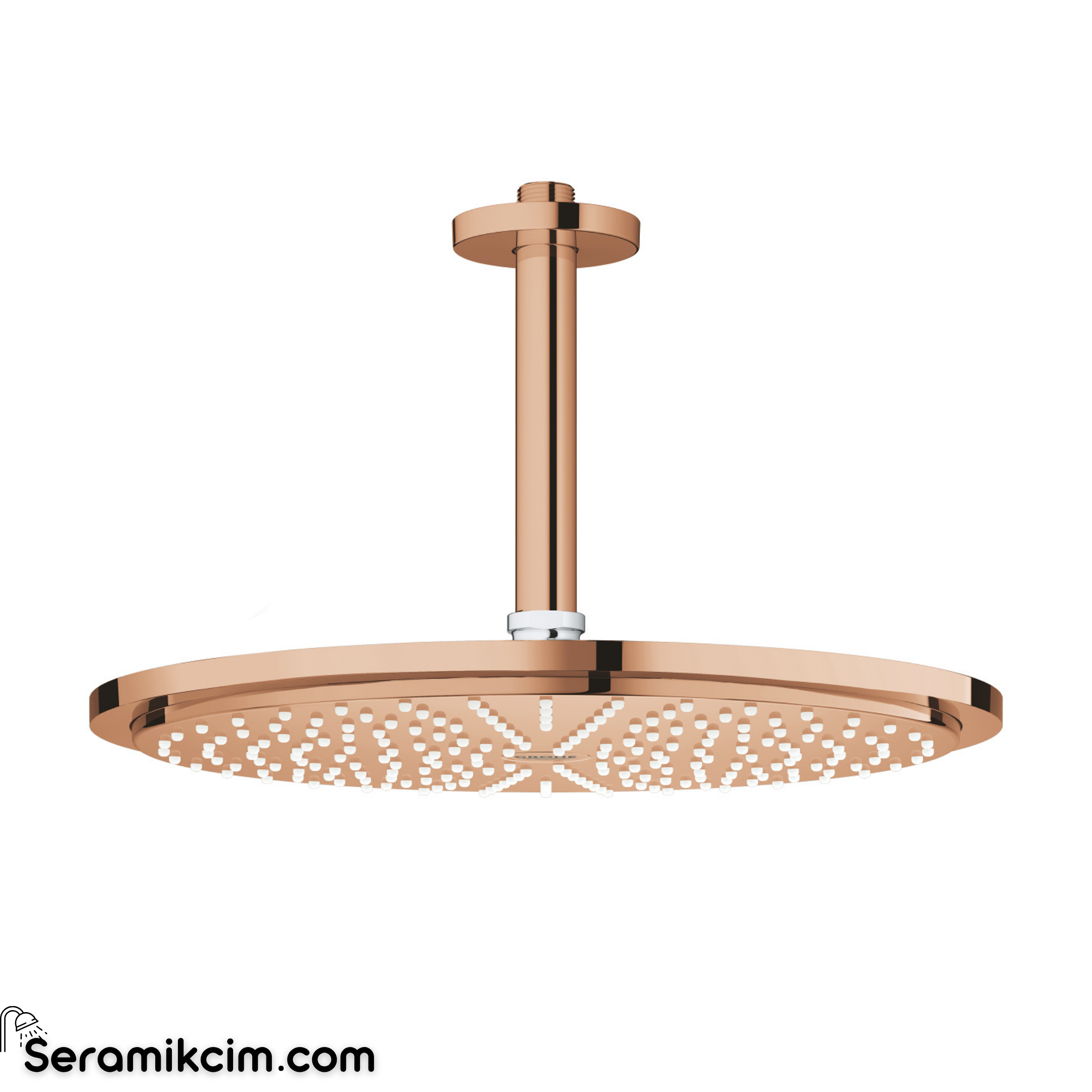 Grohe Rainshower Cosmopolitan 310 Tepe Duşu Seti 31 cm, Parlak Bakır 26067DA0