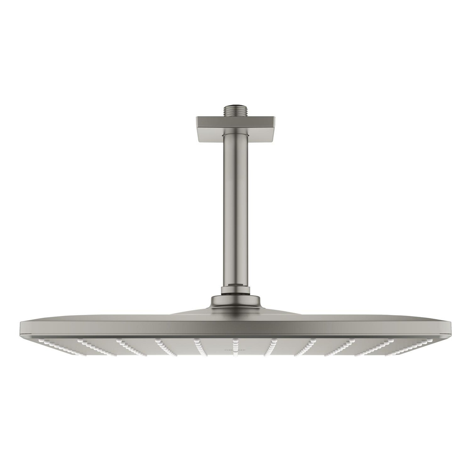 Grohe Rainshower Mono 310 Cube Tavandan Tepe Duşu Seti 1 Fonksiyonlu Saten Çelik (Satin Steel) 26566MS0