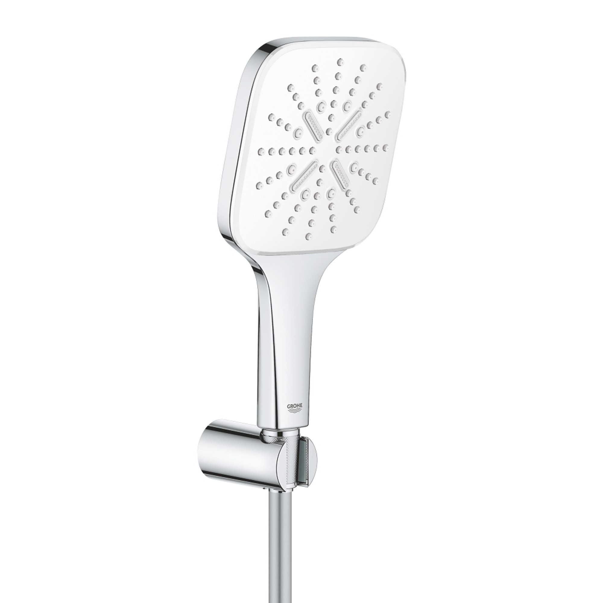 Grohe Rainshower SmartActive 130 Cube Duş Askısı ve El Duşu Seti 3 Fonksiyonlu Beyaz 26589LS0