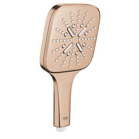 Grohe RainShower SmartActive 130 Cube El Duşu, 3 Akışlı, Fırçalı Bakır - 26582DL0