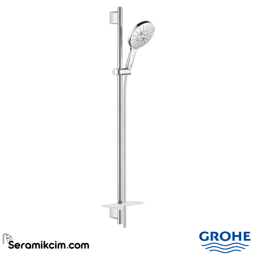 Grohe RainShower SmartActive 150 Sürgülü Duş Seti, 3 Fonksiyonlu Krom 26594000 - 26594000