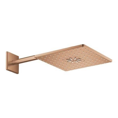 Grohe Rainshower SmartActive 310 Cube Tepe Duşu Seti, 31 cm, 2 Akışlı, Fırçalı Bakır - 26479DL0