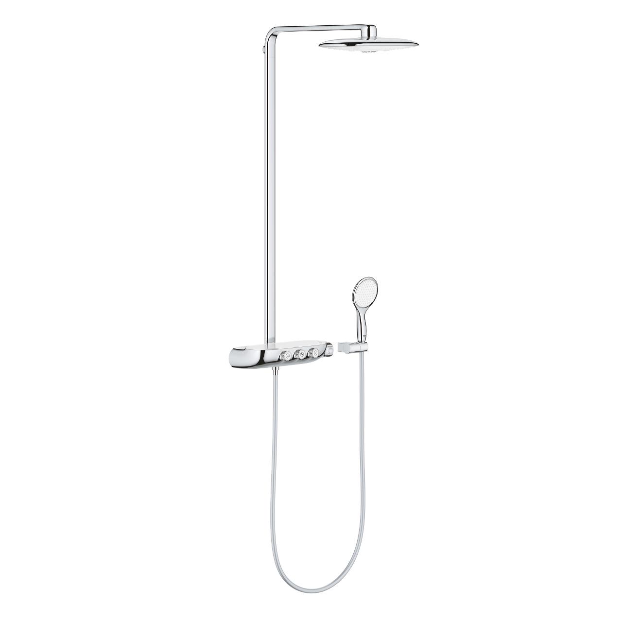 Grohe Rainshower System SmartControl 360 DUO Duvara Monte Termostatik Bataryalı Duş Kolonu, Beyaz 26250LS0