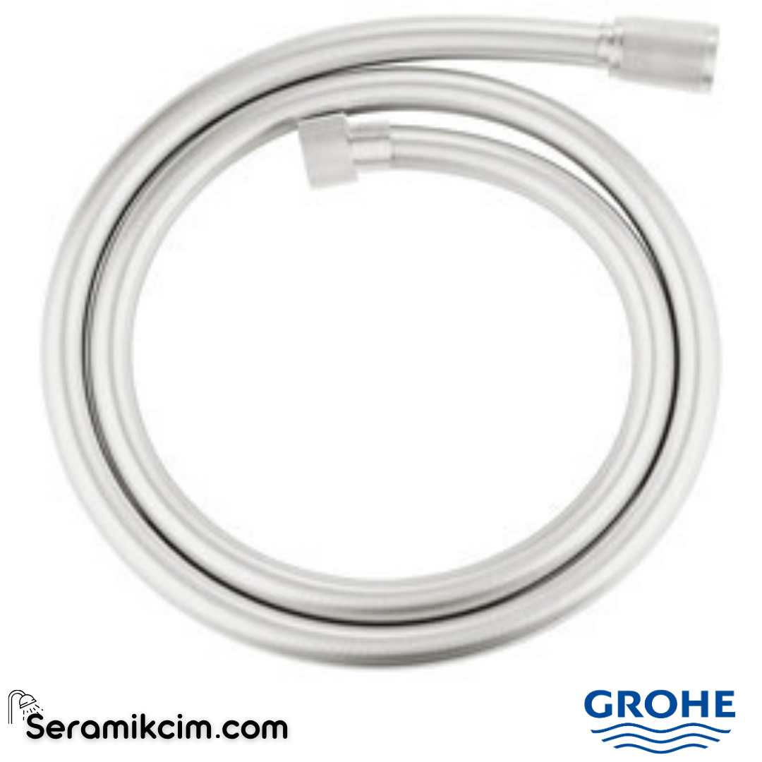 Grohe Silverflex Twistfree Duş Hortumu,125 cm, Paslanmaz Çelik 28362DC0