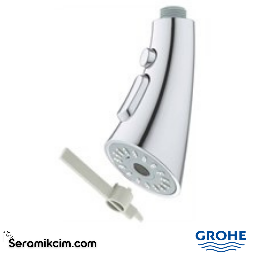 Grohe Spiralli Mutfak Bataryası El Duşu Krom 48473000