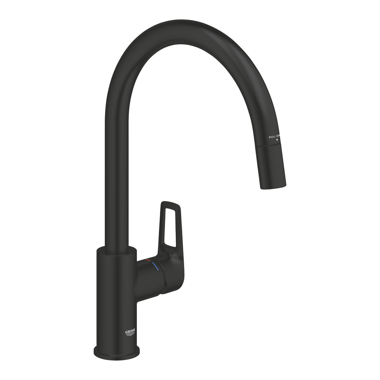 Grohe StartLoop Eviye Bataryası Spiralli Mat Siyah 305562430