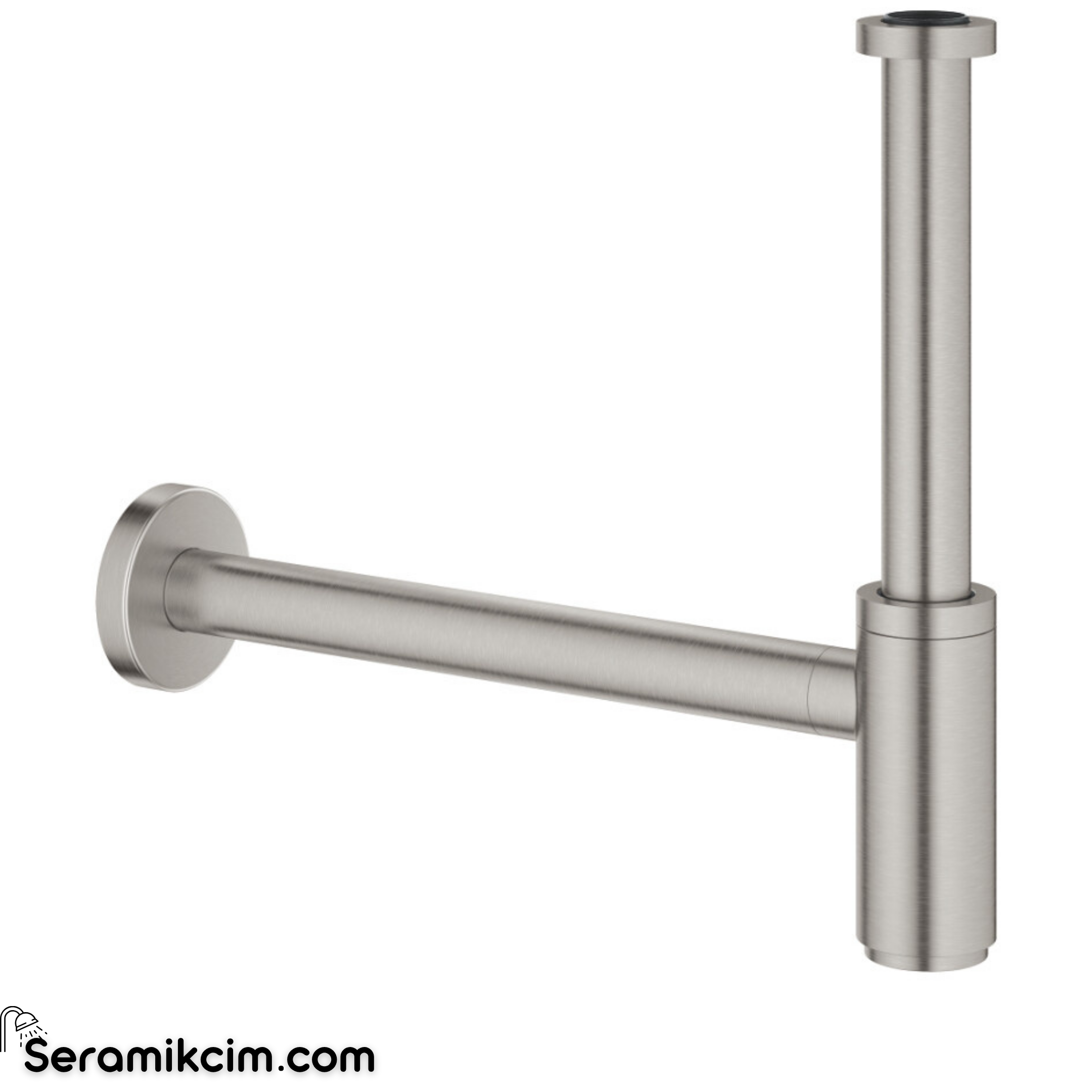 Grohe T-tipi Lavabo Sifonu, Paslanmaz Çelik 28912DC0