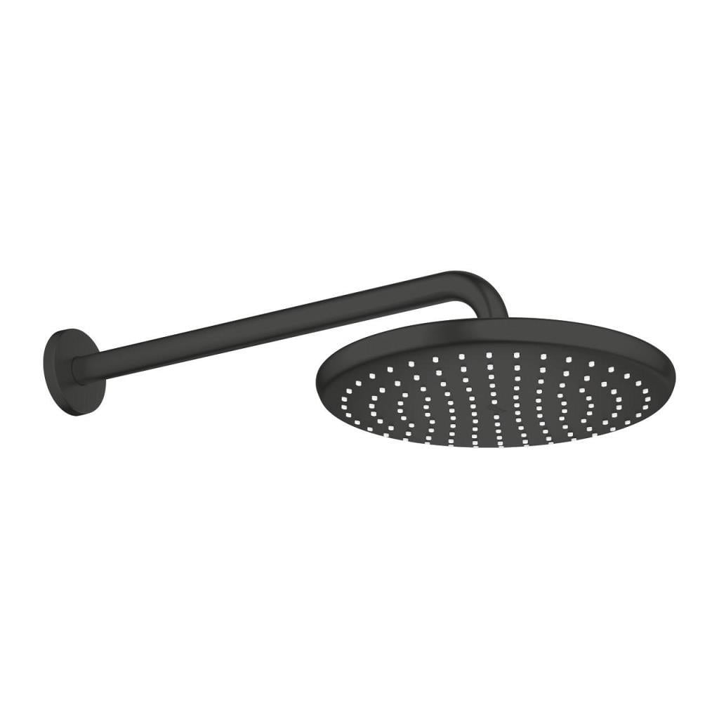 Grohe Tempesta 250 Yuvarlak Tepe Duşu Tek Akışlı, 25 cm (Duvardan Dirsek Dahil), Mat Siyah - 266682430