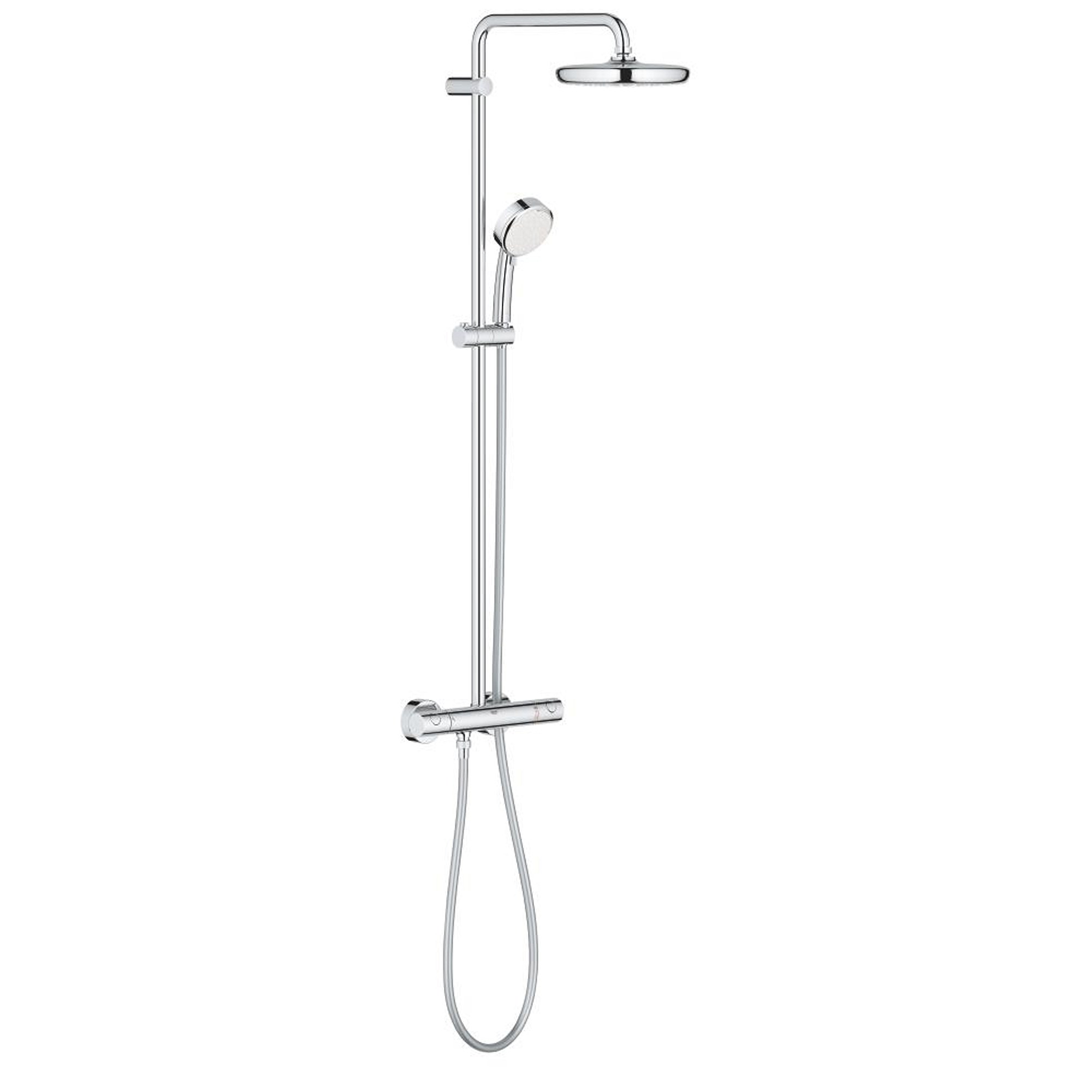Grohe Tempesta Cosmopolitan System 210 Duvardan Termostatik Duş Sistemi Krom 26514000