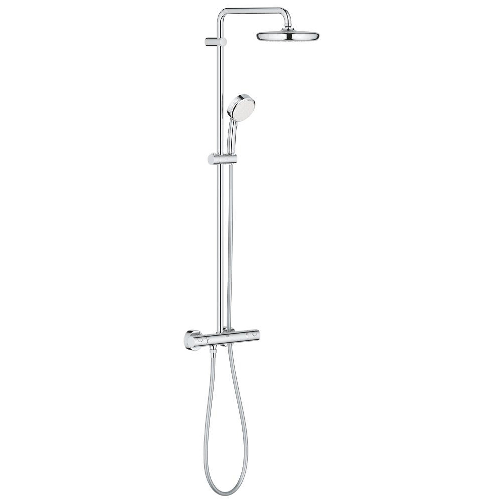 Grohe Tempesta Cosmopolitan System 210 Duvardan Termostatik Duş Sistemi Krom 26302001