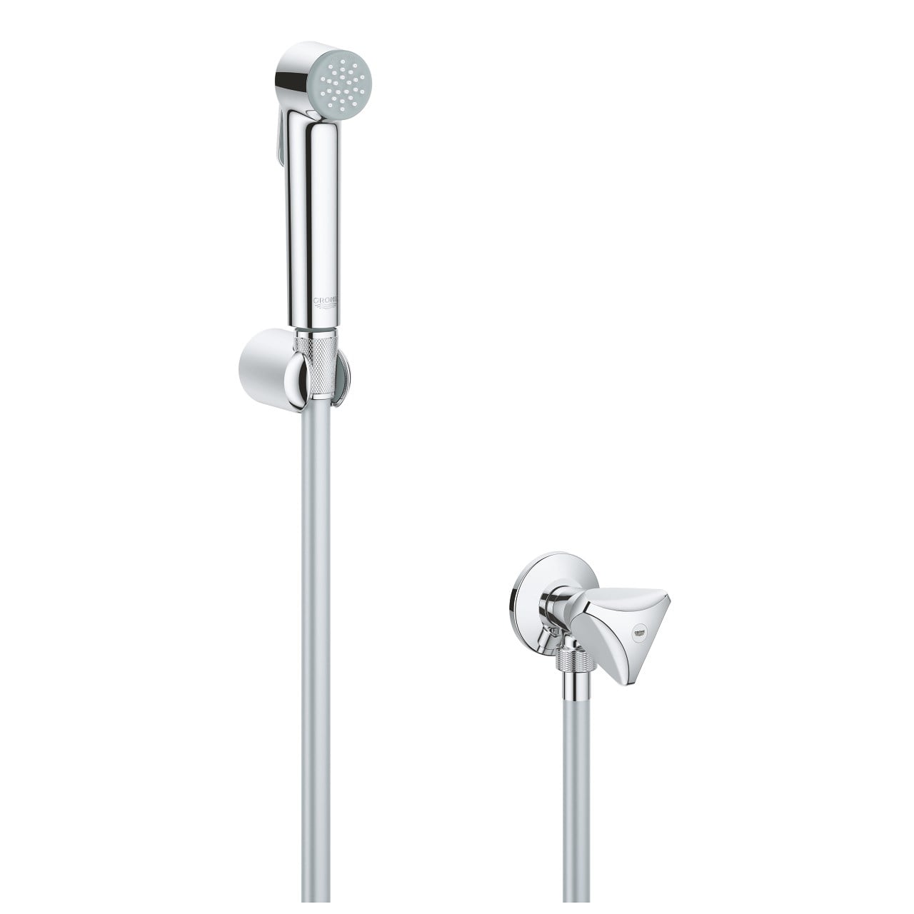 Grohe Tempesta-F Taharet Spreyi, 1 Akışlı (Duvar Askısı ve Ara Musluk Dahildir) Krom 27514001