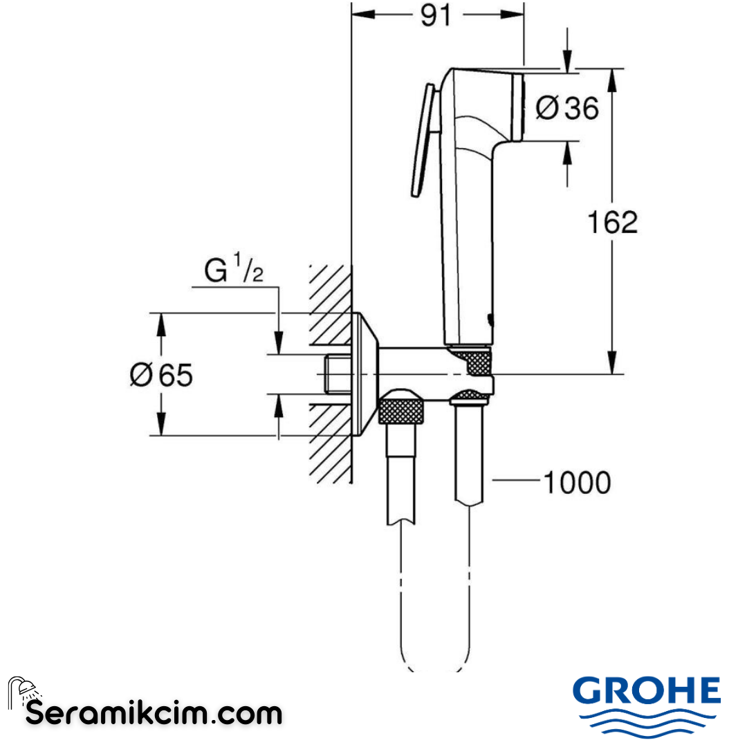 Grohe Tempesta F Tetik Spray 30 Taharet Duşu Seti Krom 26358000