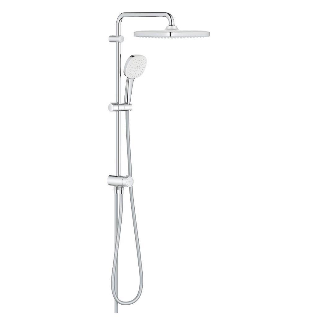 Grohe Tempesta System 250 Cube Kare Duş Başlıklı Duvara Monte Duş Sistemi Krom - 26976001