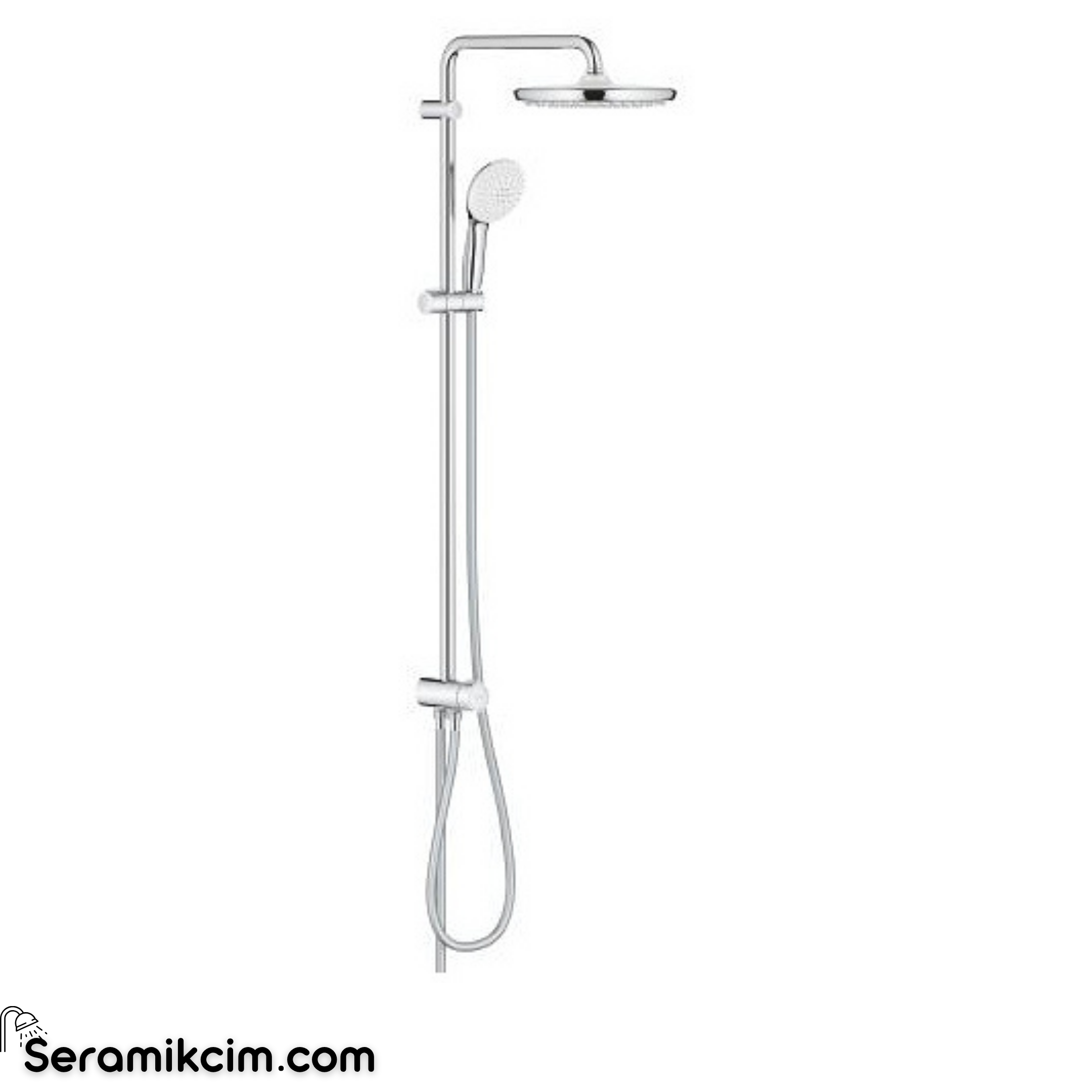 Grohe Tempesta System 250 Duvara Monte Duş Sistemi, Yön Değiştiricili Krom 26979001
