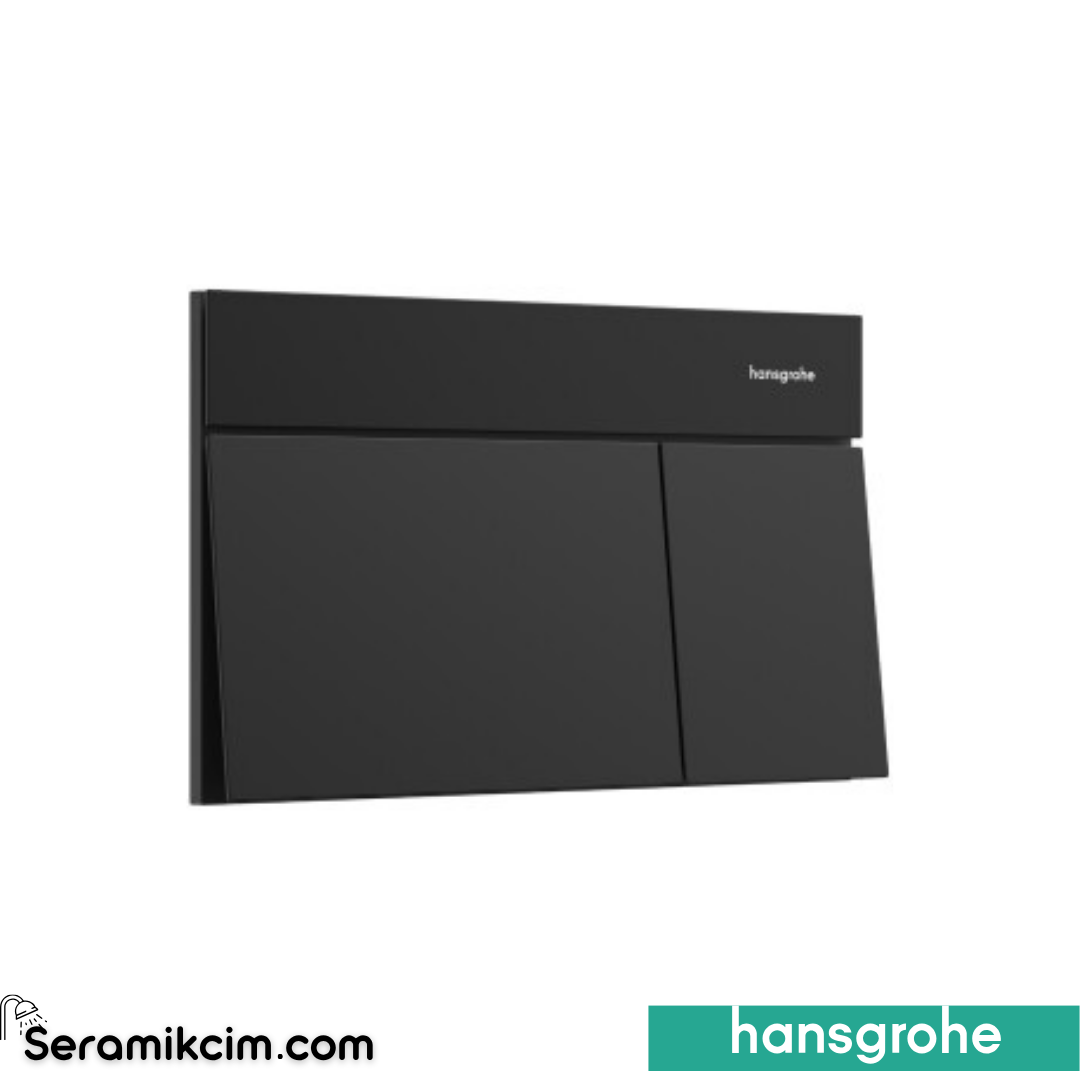 Hansgohe iFrame Element E Kumanda Kapağı Mat Siyah 66003670