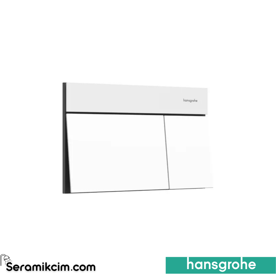 Hansgohe iFrame Element E Kumanda Kapağı Mat Beyaz 66003700