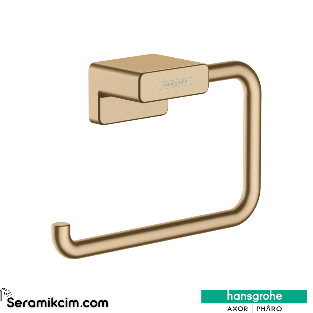 Hansgrohe Addstoris Tuvalet Kağıtlığı Kapaksız Mat Bronz 41771140