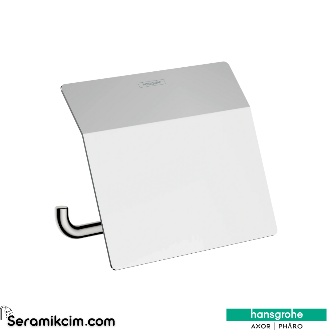 Hansgrohe Addstoris Tuvalet Kağıtlığı Kapaklı Krom 41753000