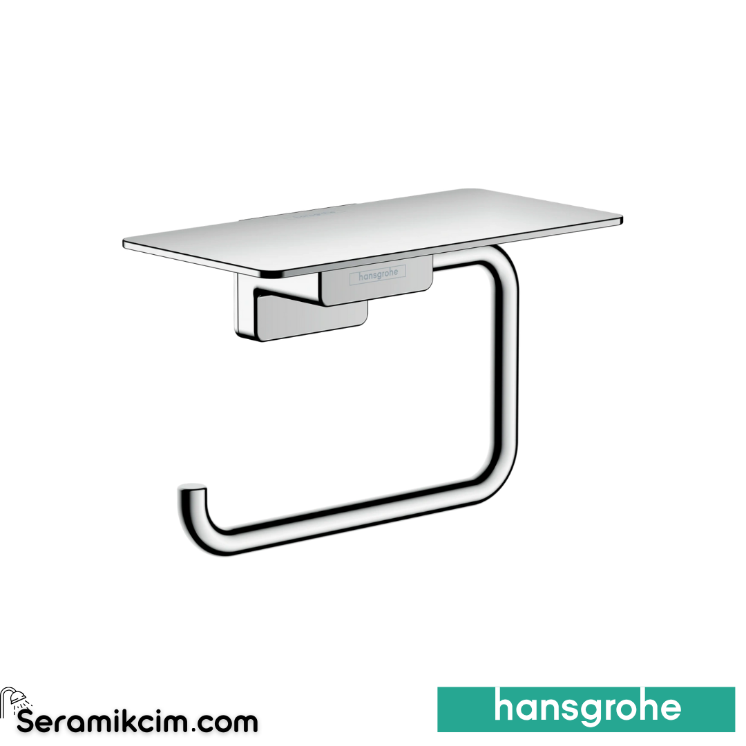 Hansgrohe Addstoris Tuvalet Kağıtlığı Raflı Krom 41772000