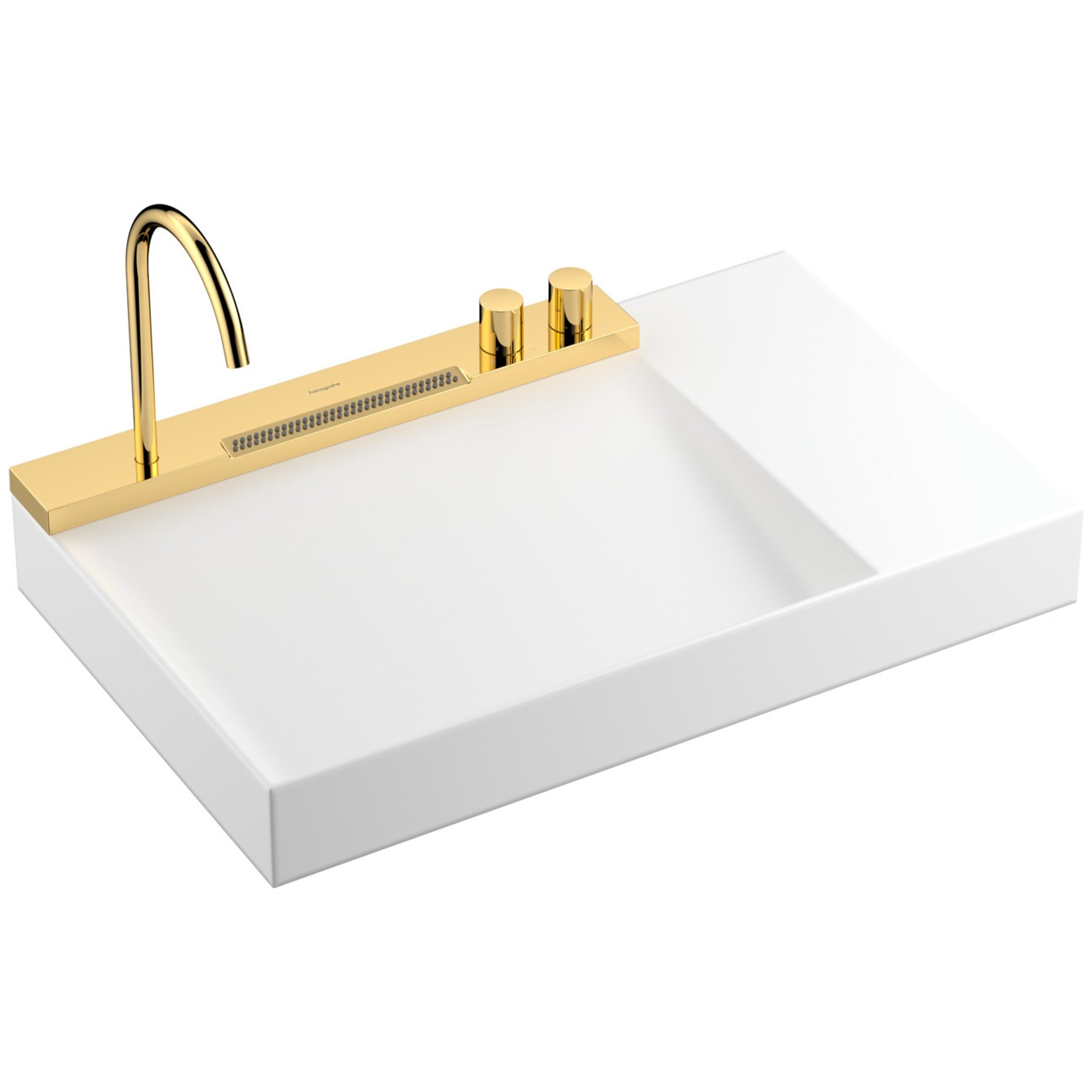 Hansgrohe Avalegra AquaUnit Lavabo ve Batarya Seti 78x47,5 cm Parlak Altın 22473990