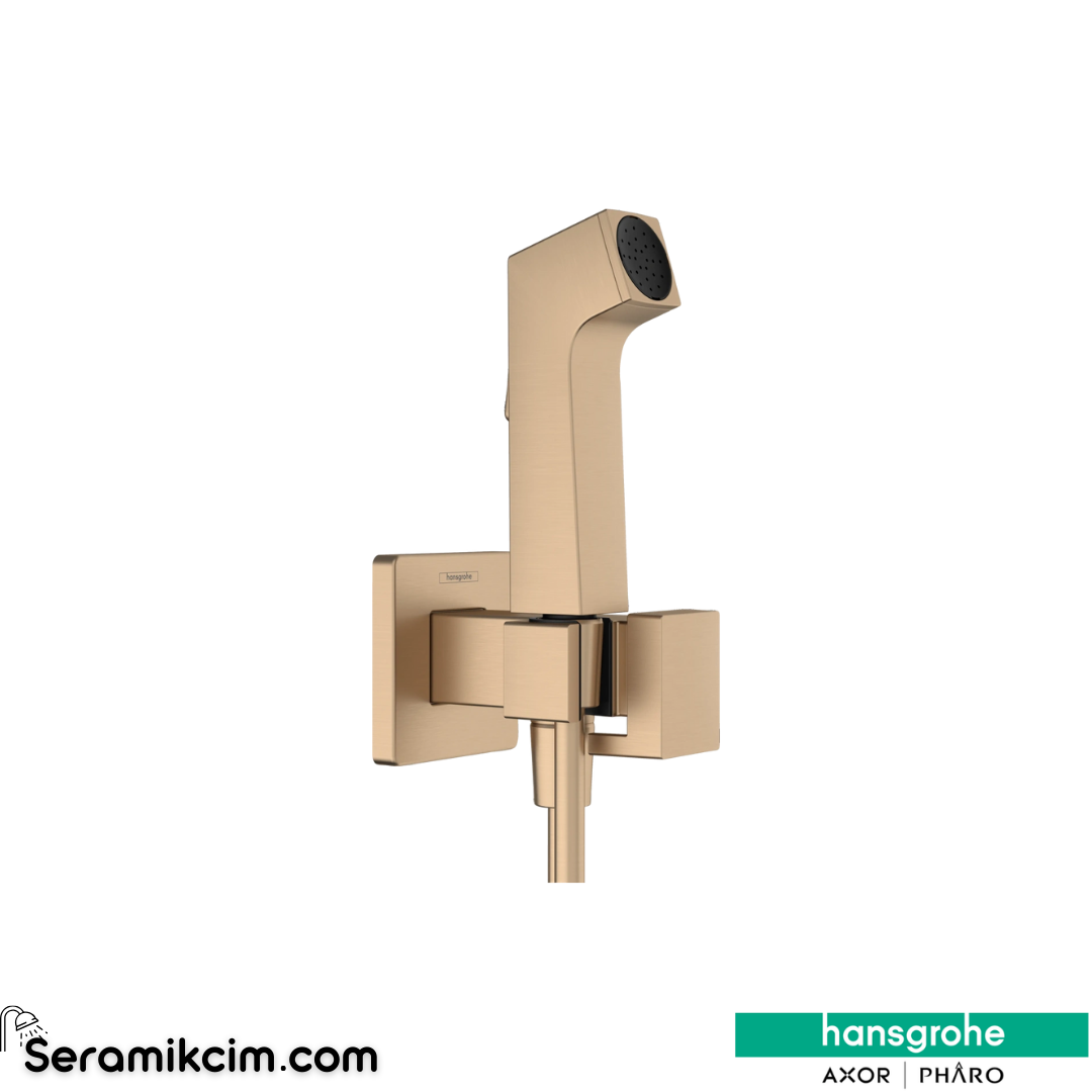 Hansgrohe Bidette Taharet Duşu 1Jet E Ecosmart+ Mat Bronz 29233140