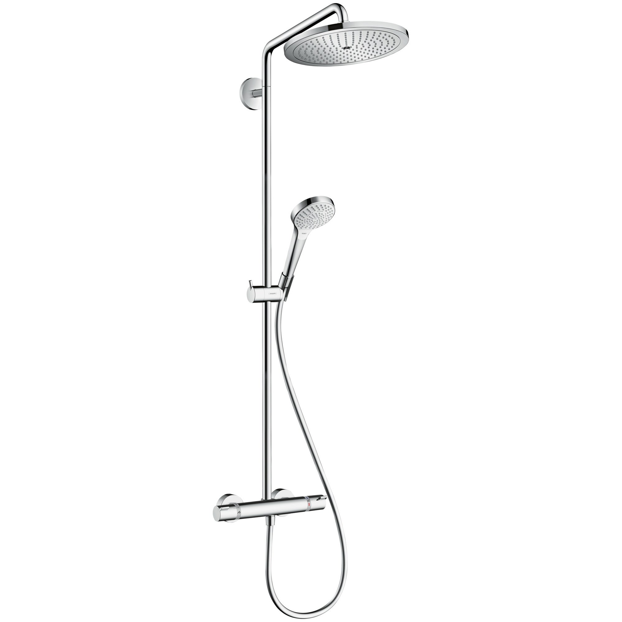 Hansgrohe Croma Select S Termostatik Duş Sistemi 28 cm 1 Fonksiyonlu EcoSmart Krom 26794000