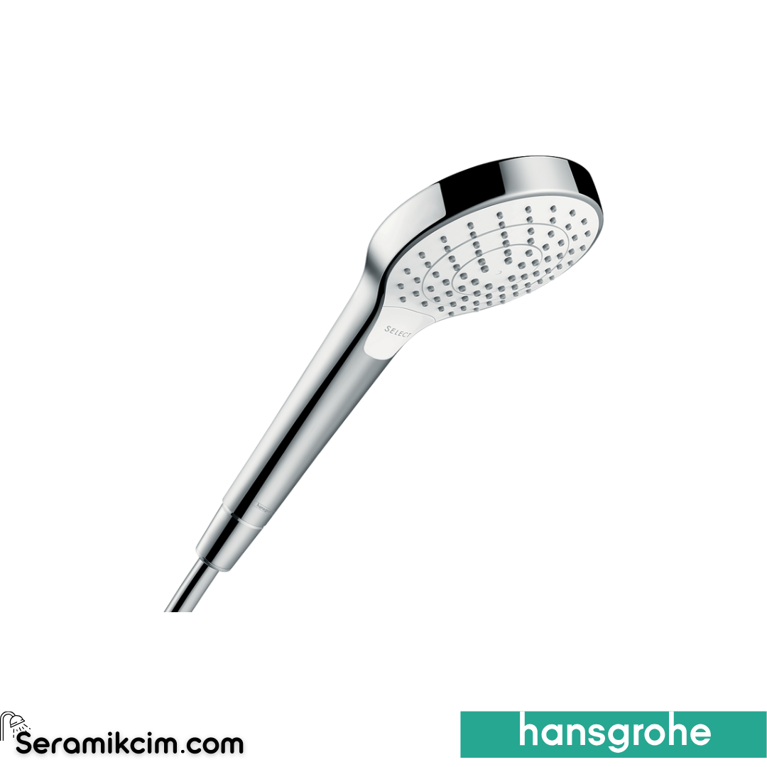 Hansgrohe Croma Select S Vario El Duşu EcoSmart Beyaz-Krom 26803400