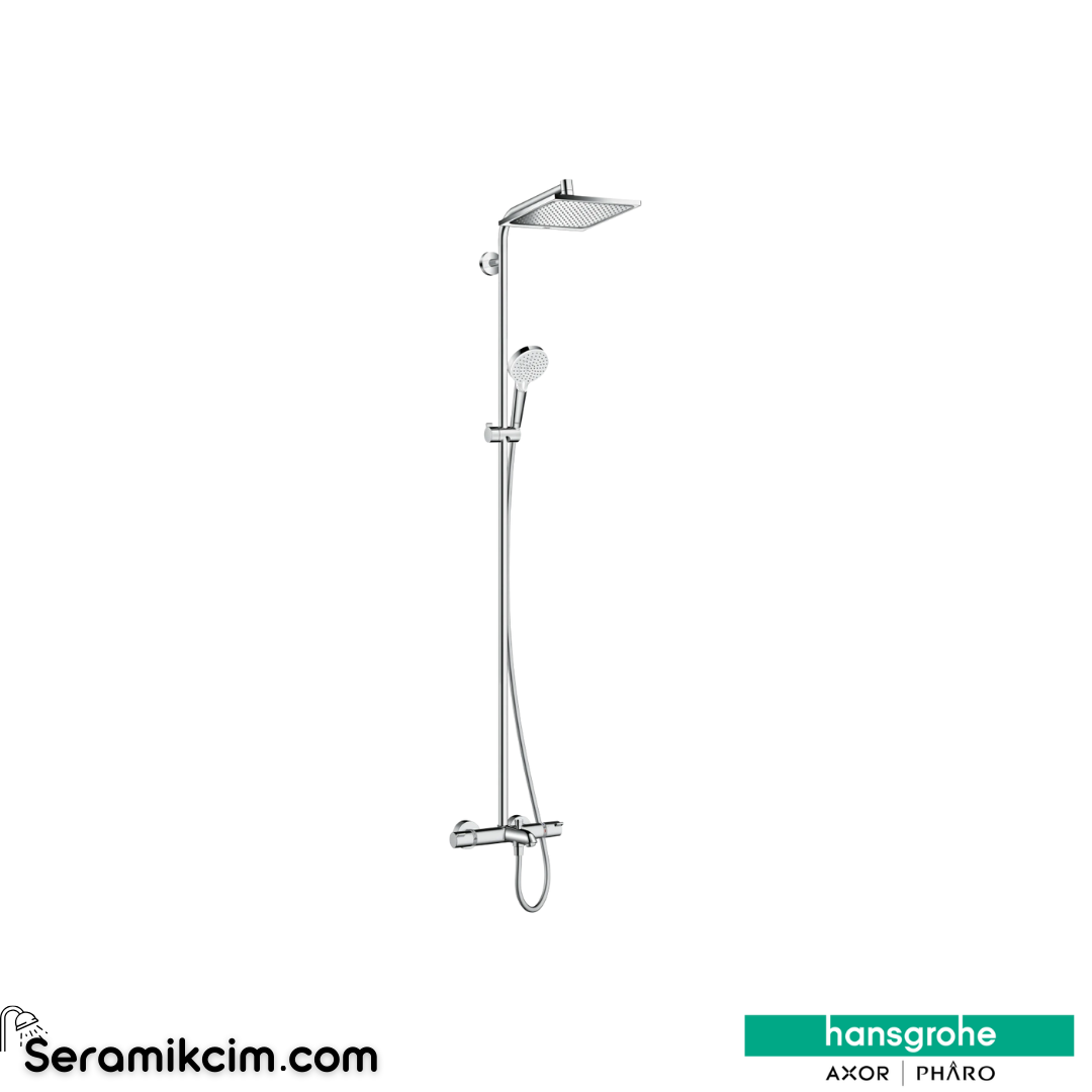 Hansgrohe Crometta E 240 Duşu Kolonu 1 Fonksiyonlu Krom 27298000