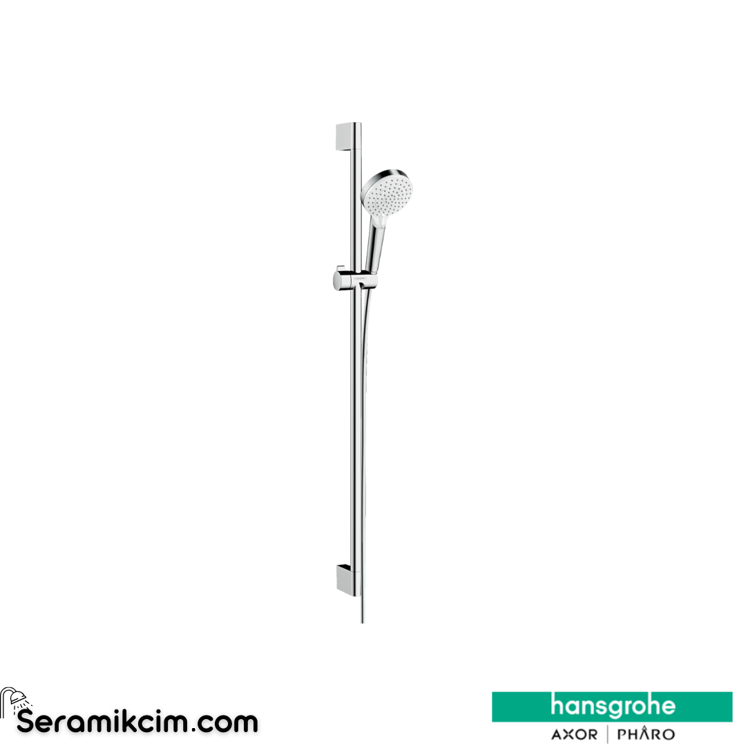 Hansgrohe Crometta Sürgülü Duş Seti Vario, 90 Cm Duş Barı İle Krom 26536400