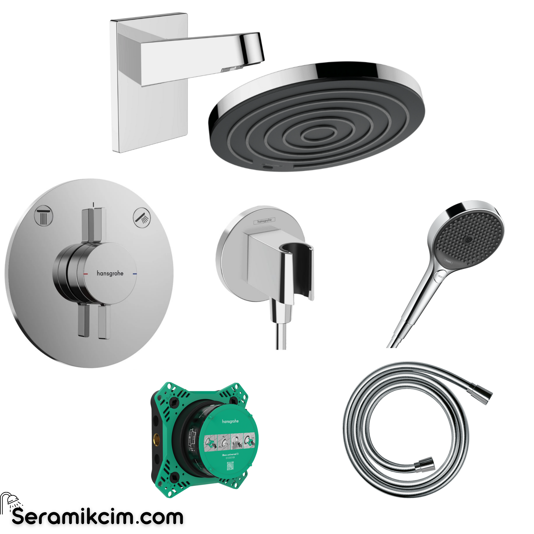 Hansgrohe Duoturn Ankastre Banyo Bataryası Set Krom