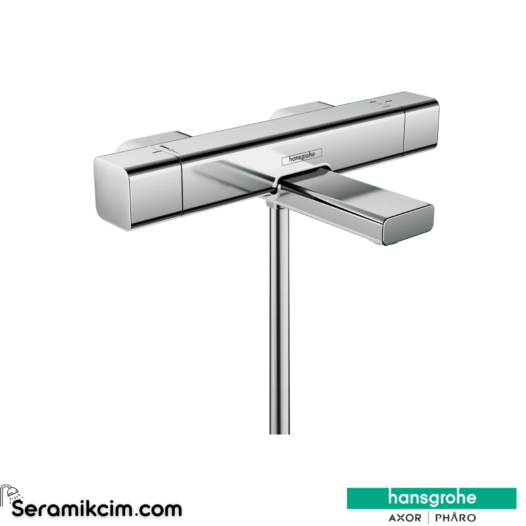 Hansgrohe Ecosmart E Banyo Bataryası Termostatik Krom 15774000