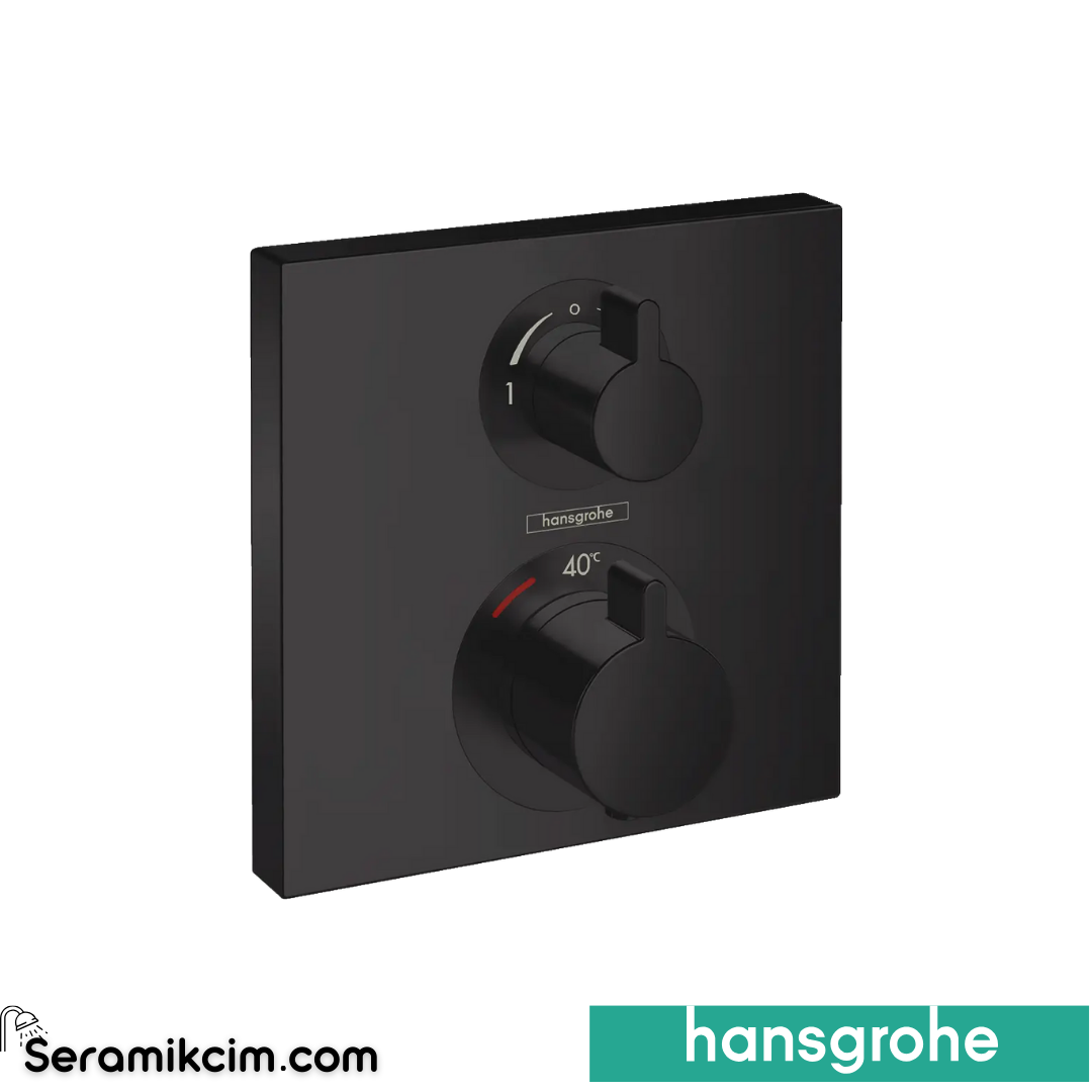 Hansgrohe Ecosmart Square Ankastre Termostatik Banyo Bataryası 2 Çıkış 15714670