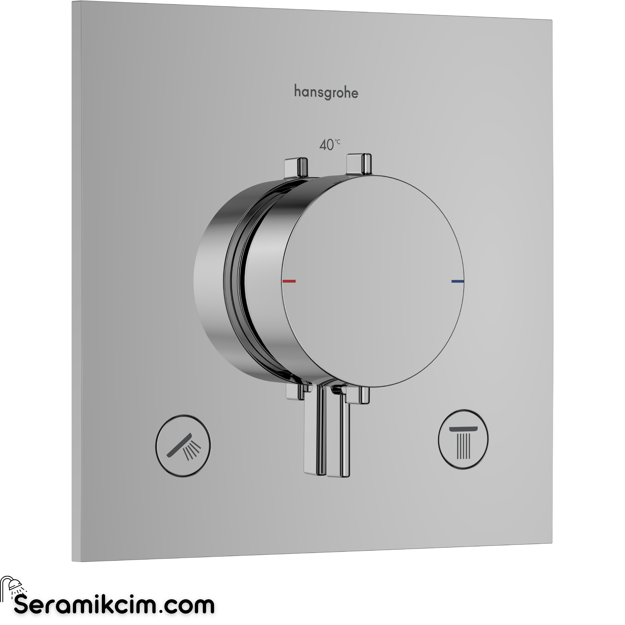 Hansgrohe Ecostat Comf.E Therm.Conc.2 Outl.Chr