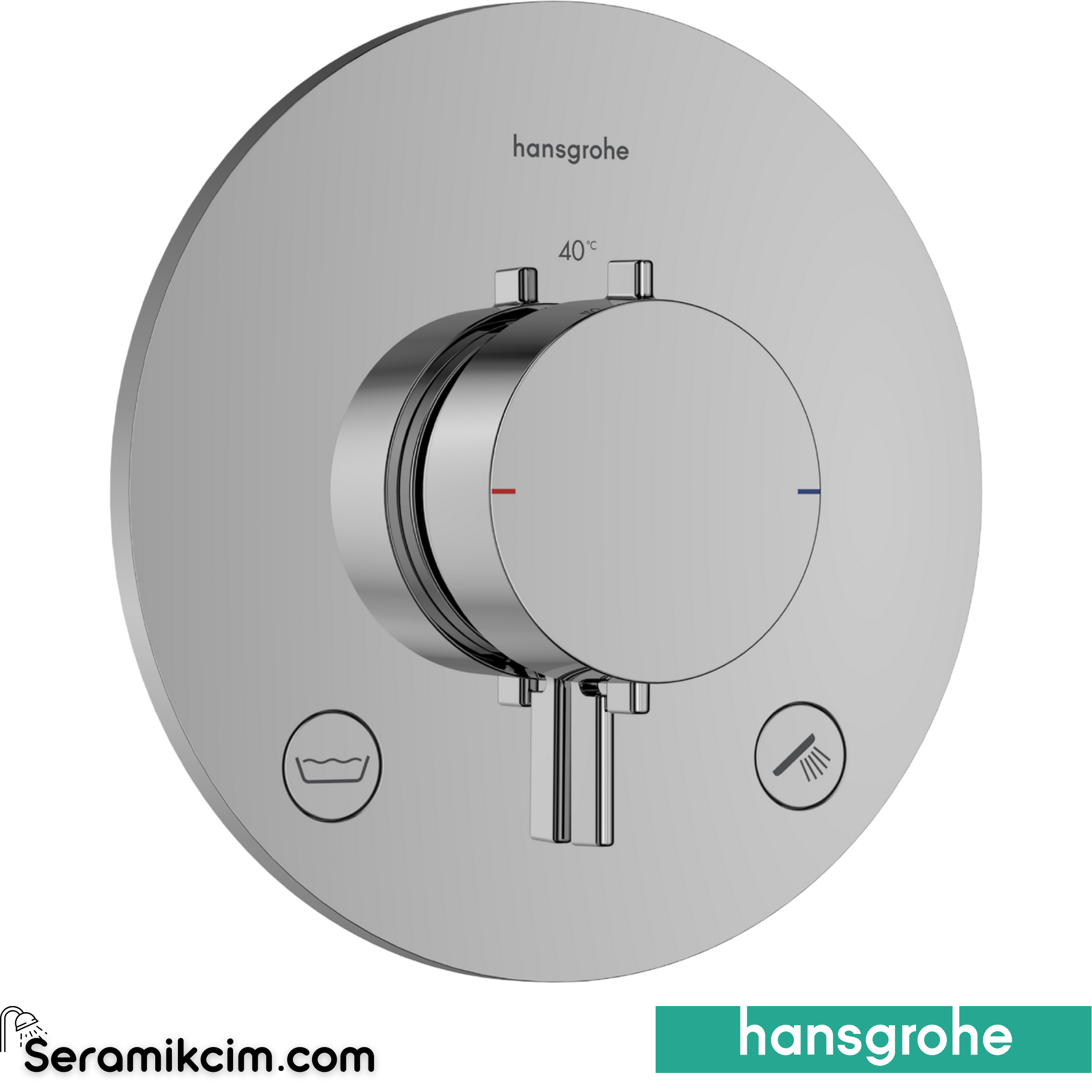 Hansgrohe Ecostat Comf.S Therm.2Ou.Back Suc.Chr