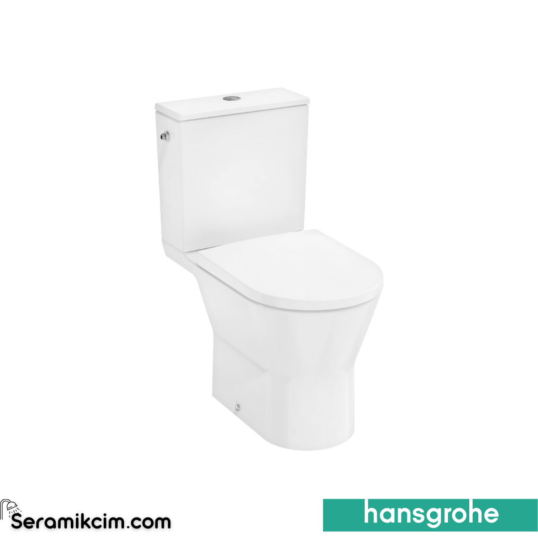 Hansgrohe Elupura Original S Takım Klozet AquaChannel Flush + Rezervuar + Klozet Kapağı Beyaz 60267450