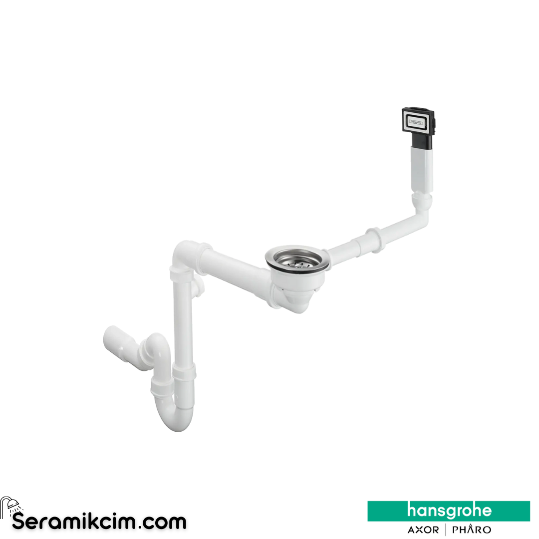 Hansgrohe Eviye Sifonu Tek Gözlü Taşma Delikli D16-10 43927000