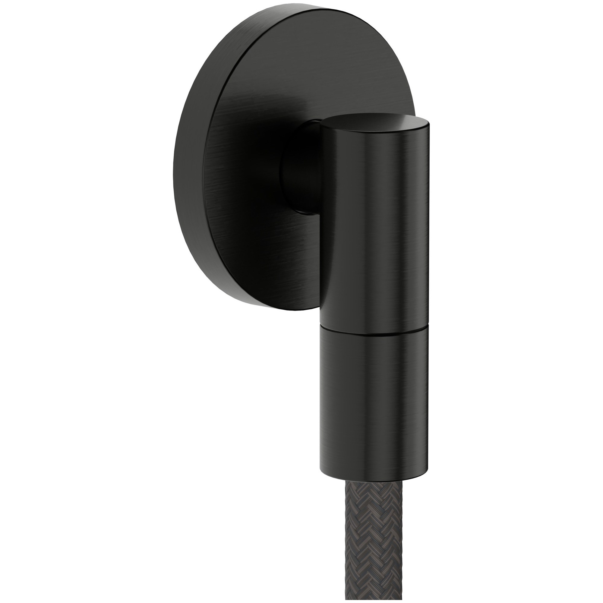 Hansgrohe Fixfit Fine S Wall Outlet Mat Siyah-Krom