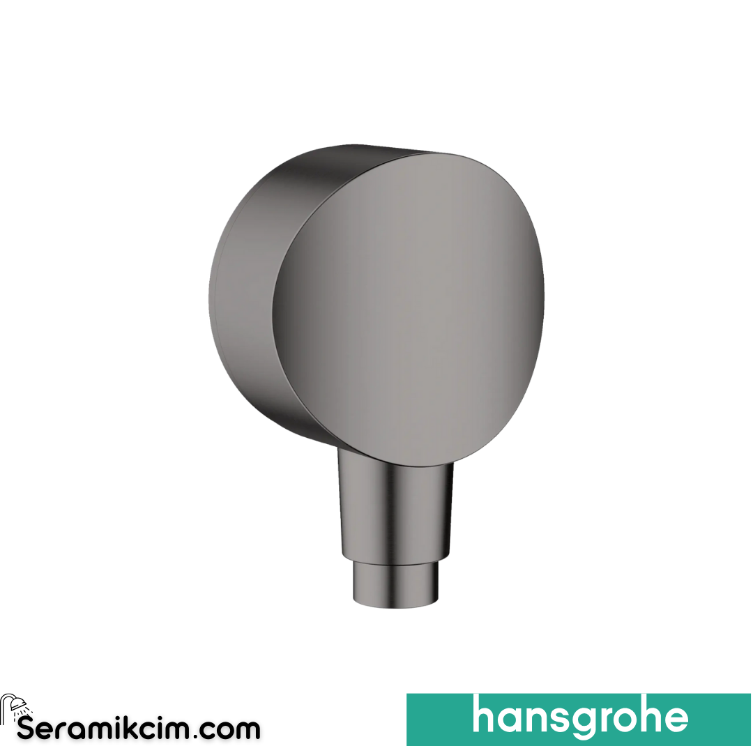 Hansgrohe Fixfit Gönye Çıkış S Çek Valf Ve Sen. Mat Siyah Krom 26453340