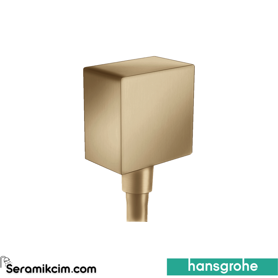 Hansgrohe Fixfit S Kare Gönye Çıkış Mat Bronz 26455140
