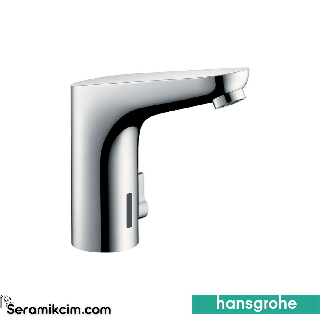 Hansgrohe Focus E2 Fotoselli Lavabo Bataryası Elektrikli Çift Su Girişli Krom 31174000