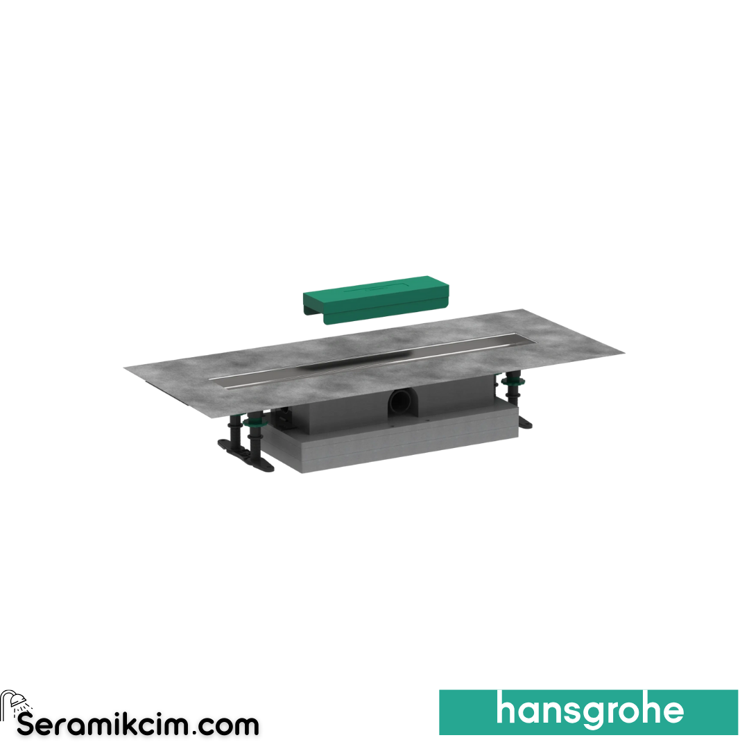 Hansgrohe Komple Set Düz Kurulum İçin - 60 Cm Seramik Kaplanabilir Duş Kanalı İçin 56016180